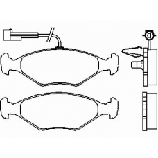 P 23 056 BREMBO Комплект тормозных колодок, дисковый тормоз