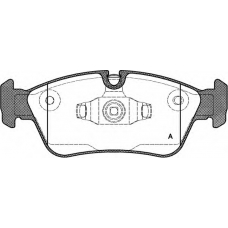 BPA0384.60 OPEN PARTS Комплект тормозных колодок, дисковый тормоз