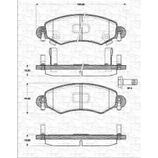 363702161209 MAGNETI MARELLI Комплект тормозных колодок, дисковый тормоз