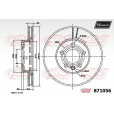 871056.0000 MAXTECH Тормозной диск