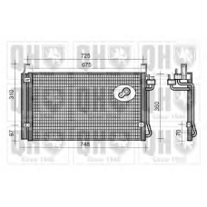 QCN434 QUINTON HAZELL Конденсатор, кондиционер