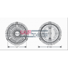 5081701 KUHLER SCHNEIDER Сцепление, вентилятор радиатора