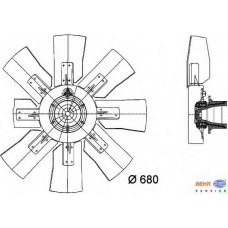 8MV 376 728-681 HELLA Вентилятор, охлаждение двигателя