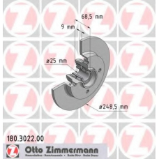 180.3022.00 ZIMMERMANN Тормозной диск