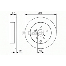 0 986 479 989 BOSCH Тормозной диск