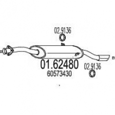01.62480 MTS Глушитель выхлопных газов конечный