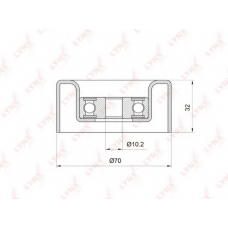 PB-7032 LYNX Ролик руч.ремня lexus rx 300/3