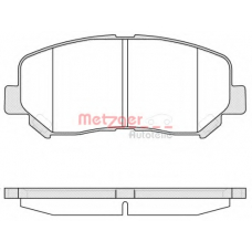 1513.02 METZGER Комплект тормозных колодок, дисковый тормоз