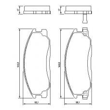 0 986 424 729 BOSCH Комплект тормозных колодок, дисковый тормоз