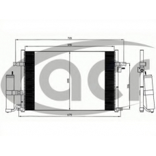 300608 ACR Конденсатор, кондиционер