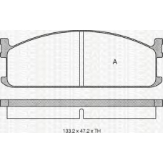 8110 60912 TRIDON Brake pads - front