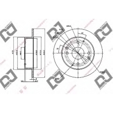 BD1042 DJ PARTS Тормозной диск