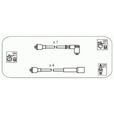 ABS21 JANMOR Комплект проводов зажигания