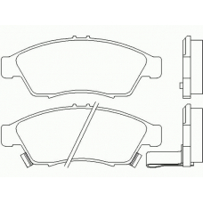 P 79 014 BREMBO Комплект тормозных колодок, дисковый тормоз