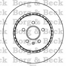 BBD5246 BORG & BECK Тормозной диск