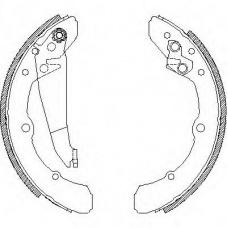 Z4048.00 WOKING Комплект тормозных колодок