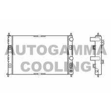 102863 AUTOGAMMA Радиатор, охлаждение двигателя