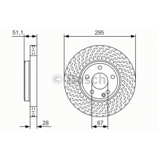 0 986 479 A58 BOSCH Тормозной диск