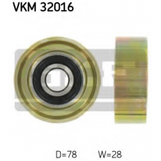 VKM 32016 SKF Паразитный / ведущий ролик, поликлиновой ремень