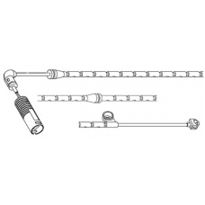 8244 CARRAB BRAKE PARTS Сигнализатор, износ тормозных колодок