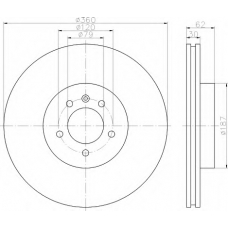 8DD 355 118-871 HELLA Тормозной диск