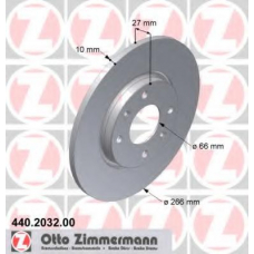 440.2032.00 ZIMMERMANN Тормозной диск