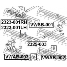 2323-001RH FEBEST Тяга / стойка, стабилизатор