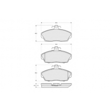 PF1540 PROCODIS FRANCE Комплект тормозных колодок, дисковый тормоз
