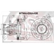 MTWH-E55A43R ASVA Ступица колеса