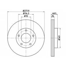 54303PRO PAGID Тормозной диск