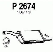 P2674 FENNO Глушитель выхлопных газов конечный