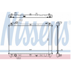 64200A NISSENS Радиатор, охлаждение двигателя