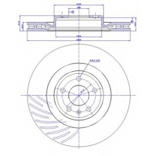 142.1308 CAR Тормозной диск