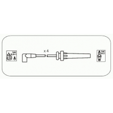 AM15 JANMOR Комплект проводов зажигания
