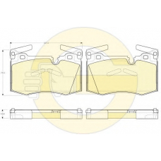 6119482 GIRLING Комплект тормозных колодок, дисковый тормоз
