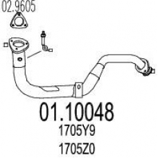 01.10048 MTS Труба выхлопного газа