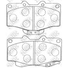 PN1219 NiBK Комплект тормозных колодок, дисковый тормоз
