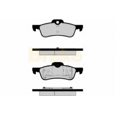 PA1521 BRAKE ENGINEERING Комплект тормозных колодок, дисковый тормоз