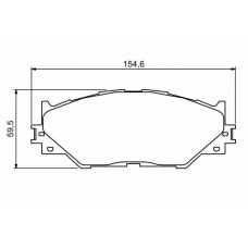 0 986 494 316 BOSCH Комплект тормозных колодок, дисковый тормоз