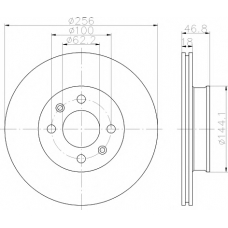 MDC2126 MINTEX Тормозной диск