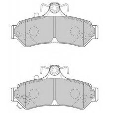 FD7572A NECTO Комплект тормозных колодок, дисковый тормоз