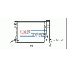 5003101 KUHLER SCHNEIDER Радиатор, охлаждение двигател