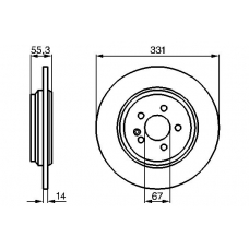 0 986 478 995 BOSCH Тормозной диск