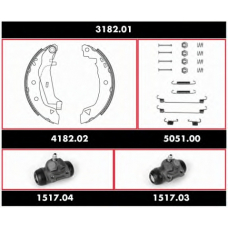 SPK 3182.01 ROADHOUSE Комплект тормозов, барабанный тормозной механизм