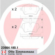 23984.180.1 ZIMMERMANN Комплект тормозных колодок, дисковый тормоз