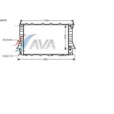 AI2078 AVA Радиатор, охлаждение двигателя