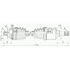 DRS6291.00 OPEN PARTS Приводной вал