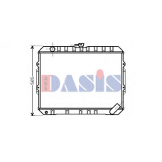 140086N AKS DASIS Радиатор, охлаждение двигателя