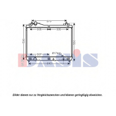 320007N AKS DASIS Радиатор, охлаждение двигателя
