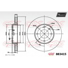 883415.6980 MAXTECH Тормозной диск